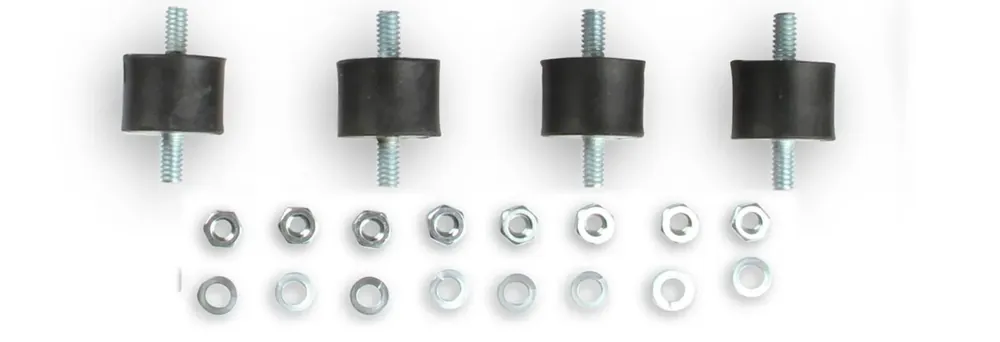 Crafted MSD Vibration Mounts, for 7 Series Ignition Modules, 4-pack 1" x .75", 4/Card for use with 7 series ignitions