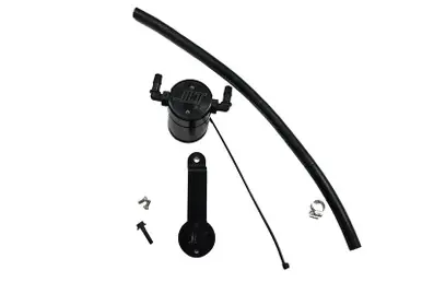 Price Cut J&L 16-21 Honda Civic 1.5L Turbo (EX & Si) Passenger Side Oil Separator 3.0 - Black Anodized - 3102P-B