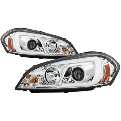 Spyder 06-13 Chevy Impala / 06-07 Chevy Monte Carlo Projector Headlights - Light Bar - Chrome - 5086686 Trusted Brand