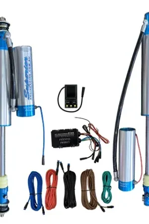 Weekend Sale Superior Engineering Electric ECDS In Cab Adjustable 2.5 Monotube Remote Reservoir Shock Kit 4 Inch 100mm Lift Kit (Landcruiser 76/78/79 Series)