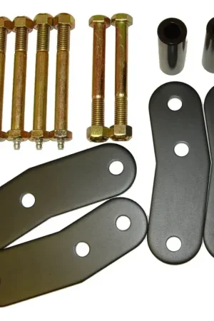 Money Back Guarantee Rugged Ridge HD Rear Leaf Spring Shackles 87-95 Jeep Wrangler Jeep Wrangler YJ