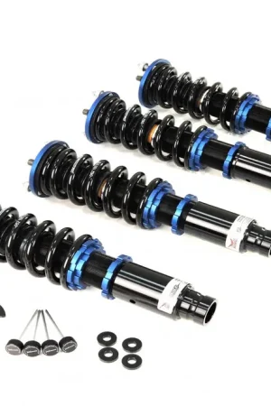 Hard Race HS Spec Coilovers (Civic/CR-X 88-91) Hardened Rubber, Fork Rear LCA Certified
