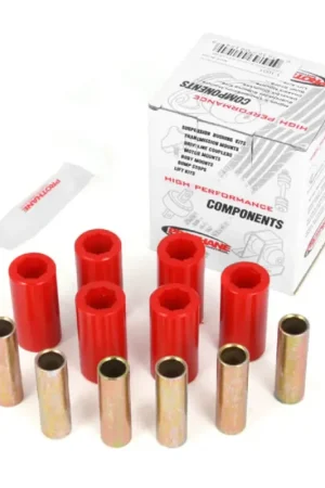 Crafted Rugged Ridge Leaf Spring Bushing Kit Front or Rear Red 55-75 CJ