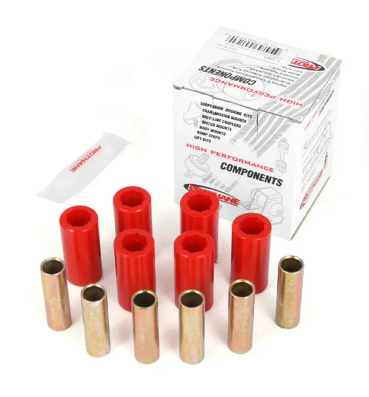 Crafted Rugged Ridge Leaf Spring Bushing Kit Front or Rear Red 55-75 CJ