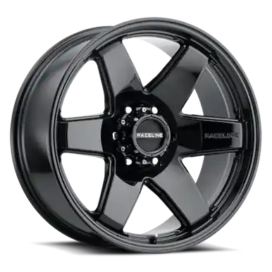 Raceline 942B Addict 18x8in / 6x132 BP / 35mm Offset / 74.6mm Bore - Gloss Black Wheel - 942B-88032+35 Professional Grade