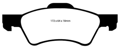 Fast Shipping EBC 01-07 Chrysler Town & Country 3.3 Rear Rotors Greenstuff Front Brake Pads - DP61613