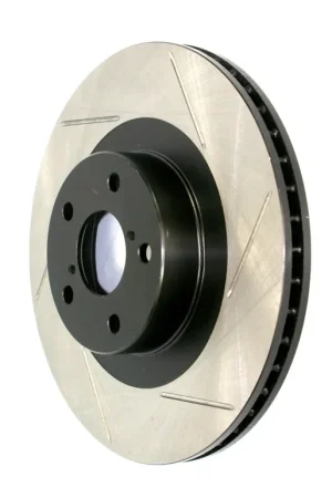 Hot Deal StopTech Power Slot 2003+ Mazda RX8 Slotted Right Rear Rotor - SPORT SUSPENSION ONLY