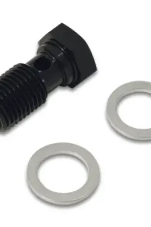 Vibrant Aluminum Banjo Bolt w/ 2 Washers (M8x1.25 20mm LG) - Anodized Black Trending