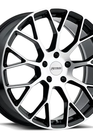 Petrol P2B GBM 19x8 +40 5x108mm 72.1mm Gloss Black Machined Face Final Sale