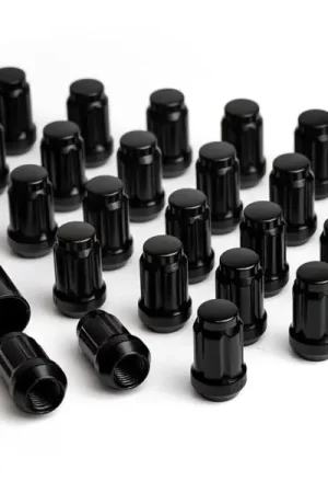 Factory Price ICON Alloys Lug Nut Kit Black - 12x1.5 - 24 Lug Nuts w/ Key