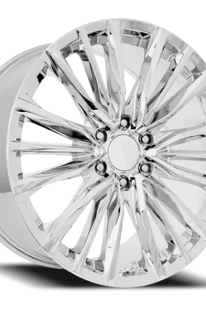 Factory Reproductions FR 205 Platinum V Replica CH 26x10 +28 6x139.7mm 78.1mm Chrome Fast Shipping