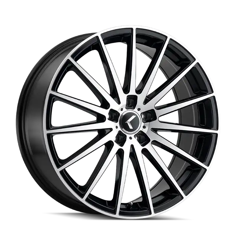 Kraze Stunna KR191 Black/Machined Face 18x8 5x120 40mm 74.1mm Direct From Factory