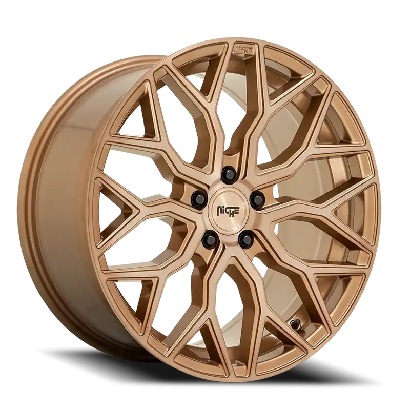 Niche Mazzanti M263 19x8.5 +35 5x114.3mm 72.7mm Brushed Bronze Trusted Brand