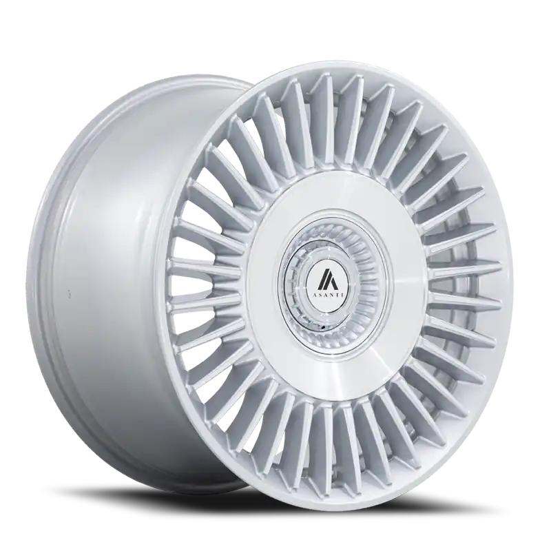 Deal Asanti Black Label Tiara ABL-40 SL 20x9 +45 5x108/5x112mm 72.56mm Gloss Silver Bright Machined Face