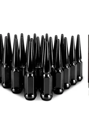 Best Price Mishimoto Mishimoto Steel Spiked Lug Nuts M14 x 1.5 24pc Set Black