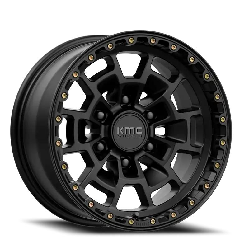 Free Shipping KMC Summit KM718 SB 17x8.5 +0 5x127mm 71.5mm Satin Black