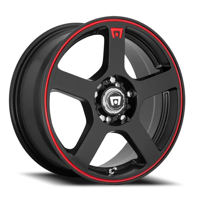 Direct From Factory Motegi MR116 FS5 MBR 18x8 +35 5x114.3/5x120mm 74.1mm Matte Black Red Stripe