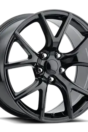 Factory Reproductions FR 75 Jeep Trackhawk Replica GB 20x9 +35 5x127mm 71.5mm Gloss Black Direct From Factory