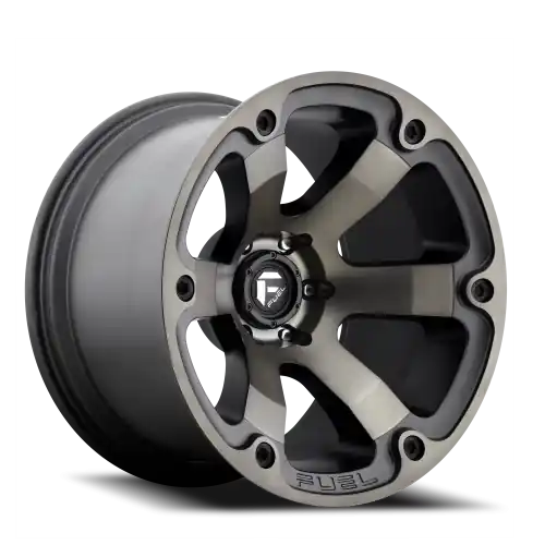 Fuel Beast D564 18x9 +1 8x165.1mm 125.2mm Matte Black Machined-Dark Tint Markdown