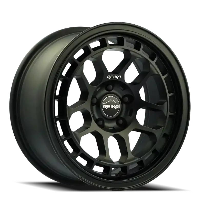 Today Only Reika Drifter R30 SB 17x8 +20 5x114.3mm 65.1mm Satin Black
