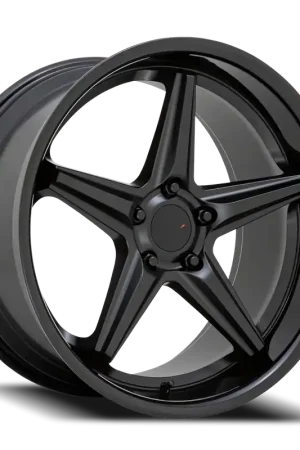 TSW Launch 19x9.5 +20 5x114.3mm 76.1mm Matte Black Gloss Black Lip Exclusive