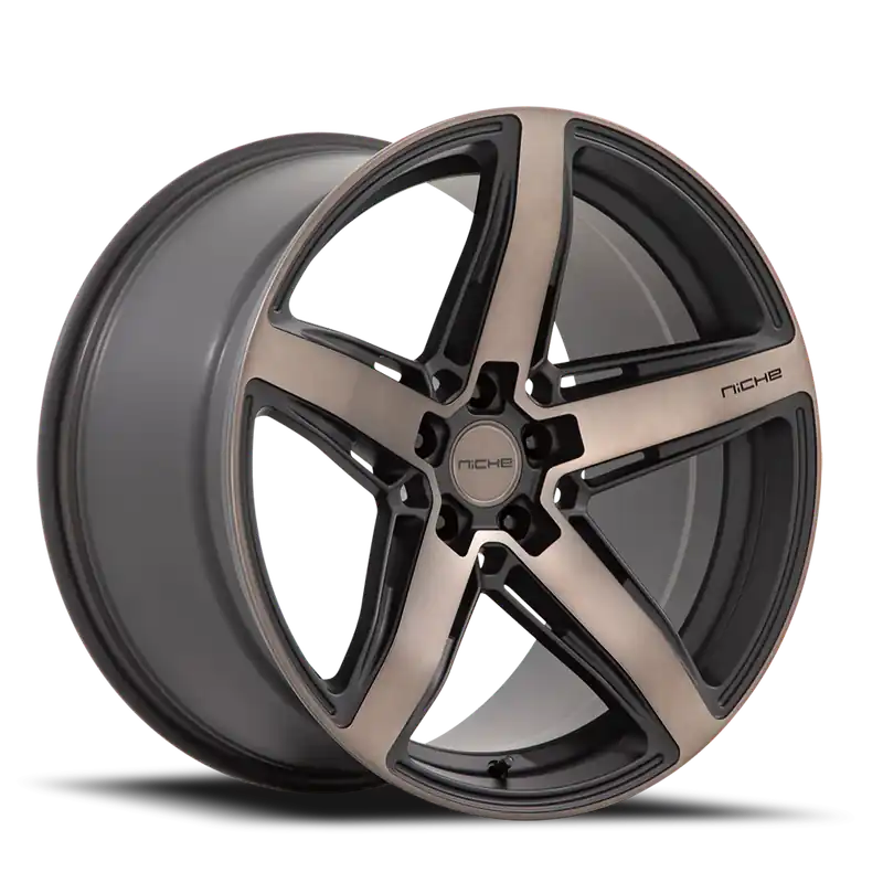 Niche Teramo M271 20x10.5 +40 5x112mm 66.56mm Matte Black Double Dark Tint Special Offer