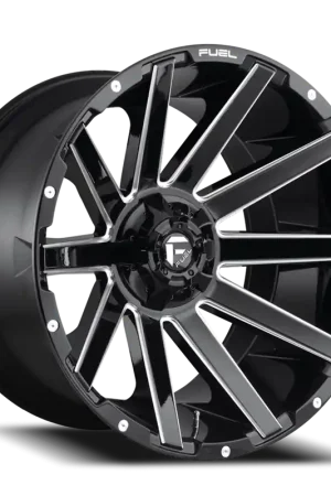 Price Cut Fuel Contra D615 20x9 +2 6x135/6x139.7mm 106.1mm Gloss Black Milled