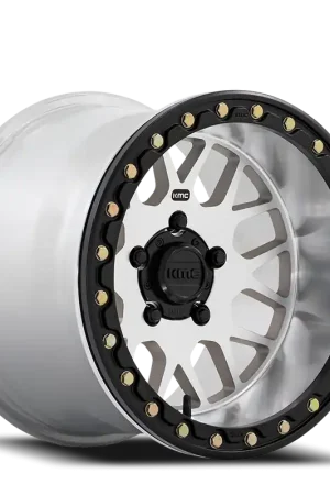 KMC Grenade Beadlock UTV KS235 15x6 +38 5x114.3mm 72.56mm Machined Silver Direct From Manufacturer
