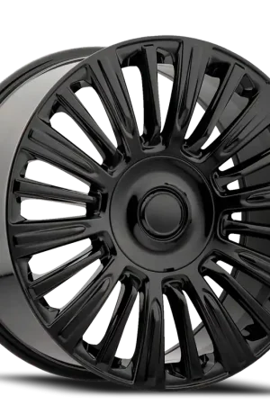 Factory Reproductions FR 91 2021 Escalade Platinum Replica GB 22x9 +28 6x139.7mm 78.1mm Gloss Black Premium
