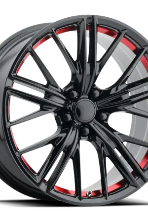 Performance Replica PR194 GBR 20x10 +23 5x120mm 67.06mm Gloss Black Red Machined Certified