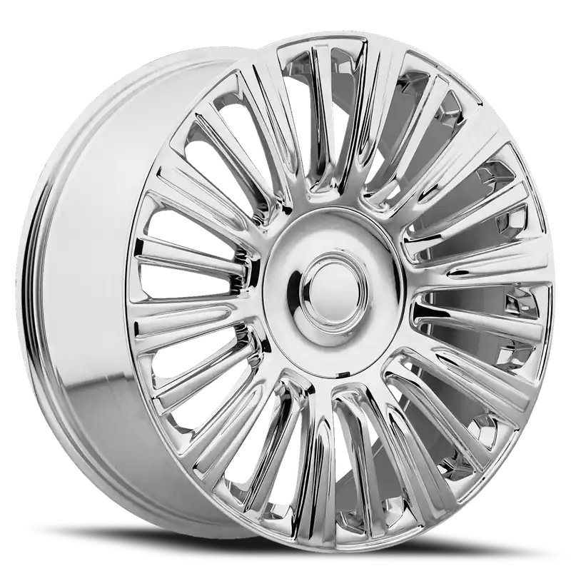 Factory Reproductions FR 91 2021 Escalade Platinum Replica CH 22x9 +28 6x139.7mm 78.1mm Chrome Free Returns