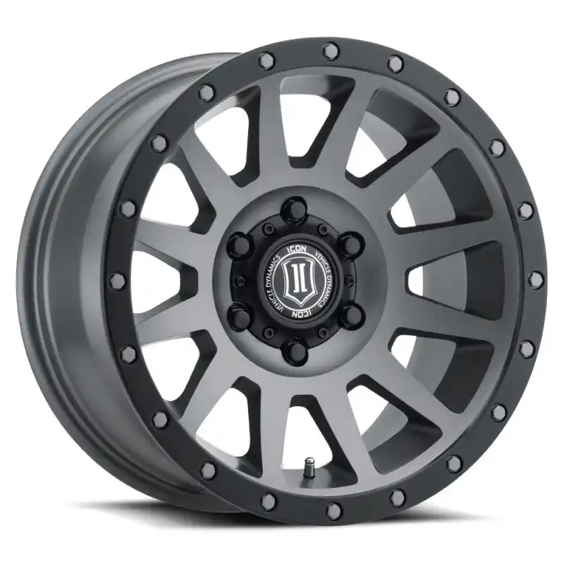 ICON Compression 18x9 6x135 6mm Offset 5.25in BS Titanium Wheel Markdown