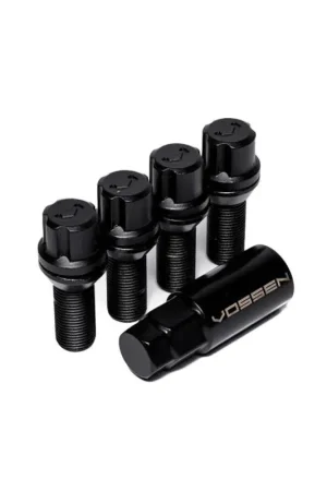 Vossen 30mm Lock Bolt - 14x1.25 - 17mm Hex - Cone Seat - Black (Set of 4) Limited Time