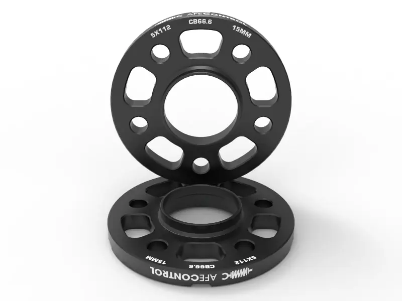 Crafted aFe CONTROL Billet Aluminum Wheel Spacers 5x112 CB66.6 15mm - Toyota GR Supra/BMW G-Series
