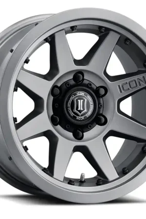 ICON Rebound Pro 17x8.5 6x5.5 0mm Offset 4.75in BS 106.1mm Bore Titanium Wheel Professional Grade