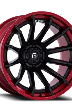 Best Choice Fuel Burn FC403MQ 20x10 -18 5x127mm 71.5mm Matte Black Candy Red Lip