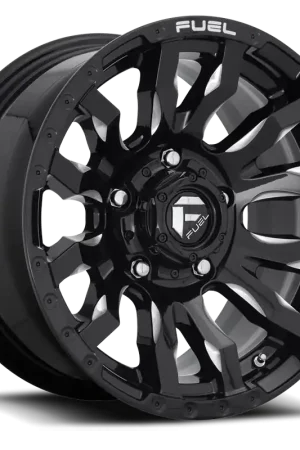 Best Seller Fuel Blitz D673 17x9 -12 5x127mm 71.5mm Gloss Black Milled
