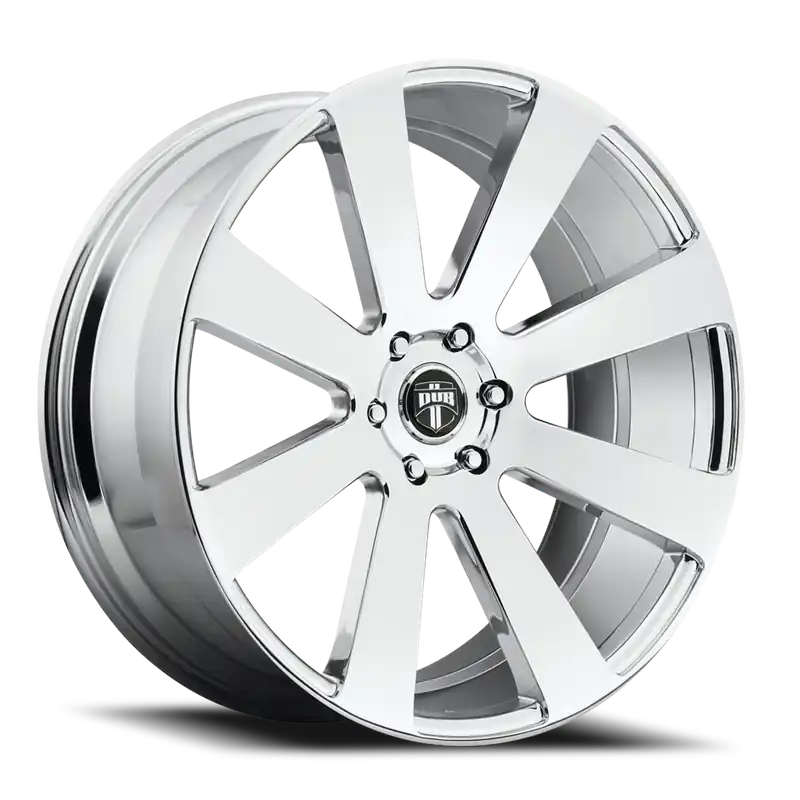 While Supplies Last DUB 8-Ball S131 22x9.5 +20 6x139.7mm 78.1mm Chrome