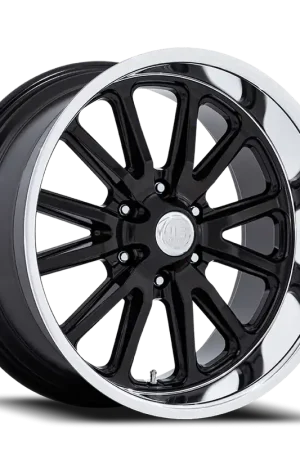 Crafted US Mags Rambler 6 UC145 BD 20x8 +1 6x139.7mm 106.1mm Gloss Black Diamond Cut Lip