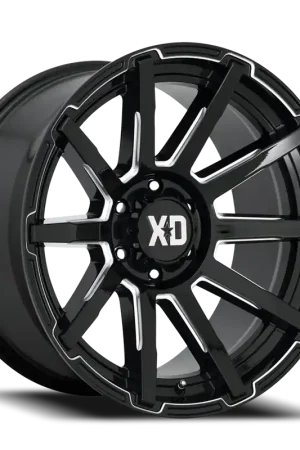 XD Series Outbreak XD847 GB-M 22x10 -18 5x127mm 71.5mm Gloss Black Milled Best Price