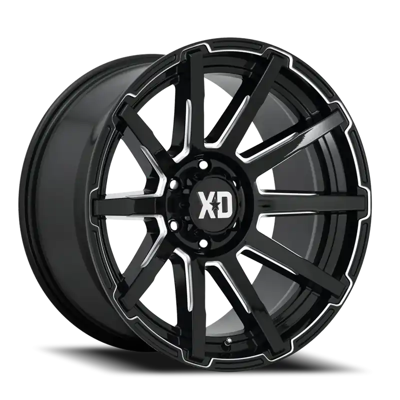 XD Series Outbreak XD847 GB-M 22x10 -18 5x127mm 71.5mm Gloss Black Milled Best Price
