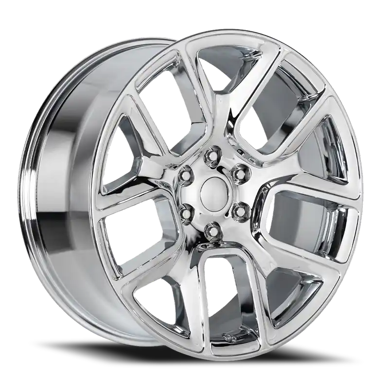 Hassle-Free Returns Factory Reproductions FR 76 Ram Truck 1500 CH 24x10 +15 6x139.7mm 77.8mm Chrome