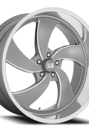 New Release US Mags Desperado 5 U133 24x10 +5 5x127mm 78.1mm Anthracite Milled-Diamond Cut Lip