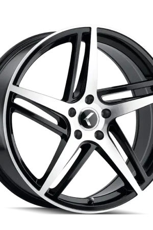 Original Kraze Milano KR195 Gloss Black Machined 20x8.5 5x114.3 38mm 72.62mm