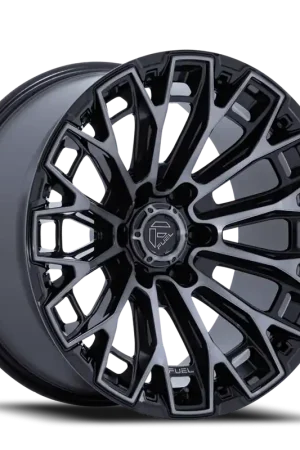 Discount Fuel Trax FC882 BT 20x9 +20 6x139.7mm 106.1mm Gloss Black Machined Face-Dark Tinted Clear