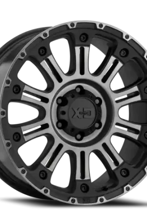 XD Series Hoss II XD829 SB-GT 20x10 -24 8x165.1mm 125.5mm Satin Black Machined-Gray Tint Super Sale