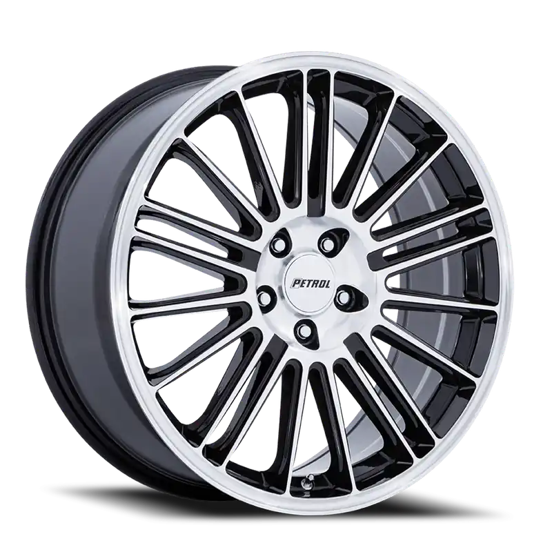 Petrol P1D GBM 20x8.5 +40 5x112mm 72.56mm Gloss Black Machined Face Factory Price