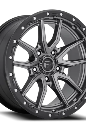 Fuel Rebel D680 18x9 -12 5x127mm 71.5mm Matte Gunmetal Black Bead Ring New Arrival