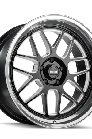 Trending Ridler 611 Gloss Black/Milled With Diamond Cut Lip 18x8 5x127 0mm 83.82mm
