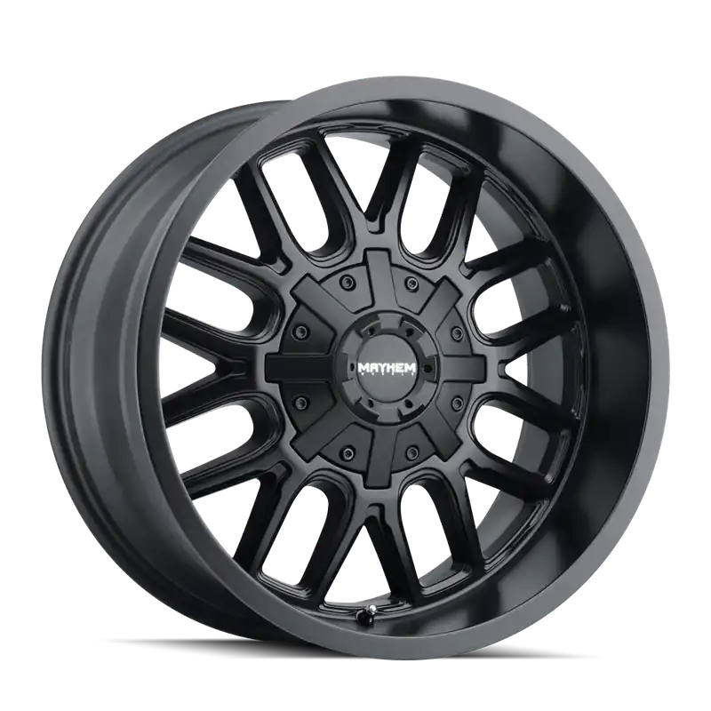 Mayhem Cogent 8107 Matte Black 22x10 6x135/6x139.7 x27mm 106mm Hassle-Free Returns